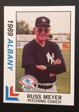 1989 Best Albany-Colonie Yankees Russ Meyer #27 Coach 