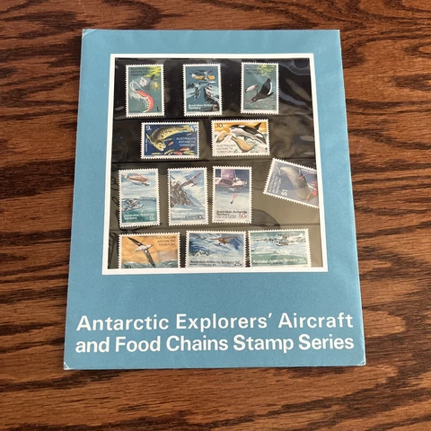 Australian Antarctic Territory Presentation Pack Sealed Explorer aircraft/Food Cover