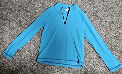 Suéter Faded Glory Niña Vellón 1/4 Cremallera Pull Over Azul M Foto 1 de 4