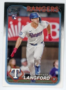 2024 Topps Wyatt Langford Complete Set Variation Rookie RC #700 Rangers - Picture 1 of 1