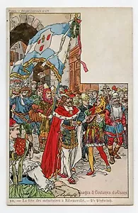 P. KAUFFMAN.Usages & Costumes d'Alsace.10. Fête des Ménétriers . - Bild 1 von 1