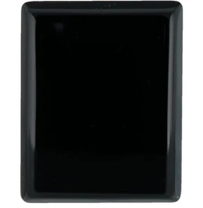Natural Extra Fine Black Onyx - Rectangle Buff Top Cabochon - Brazil - AAA+ Grad - Picture 1 of 2