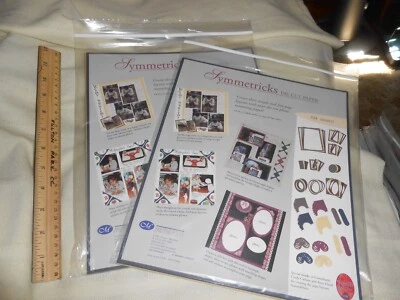 2 NUEVO - Papel Troquelado Creative Memories Symmetricks 10 X 12 - 8 Hojas 4 Colores Foto 1 de 3