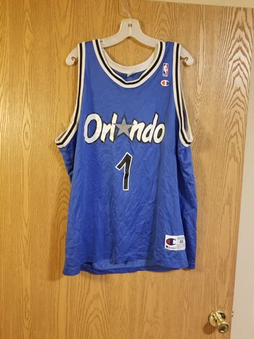 Vintage Penny Hardaway #1 Orlando Magic Champion Jersey Size 48 Cover