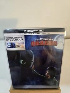 HOW TO TRAIN YOUR DRAGON 4K UHD BLU-RAY EXCLUSIVE STEELBOOK, BRAND NEW - Imagen 1 de 18