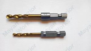 1 set di 2 ea. Punte per aneto DeWalt 1/8" e 3/16" con punto diviso pronte per l'impatto - Foto 1 di 1