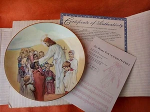NEW Collectible Plate "All People Than On Earth Do Dwell" Cicely Mary Baker 1990 - Picture 1 of 4