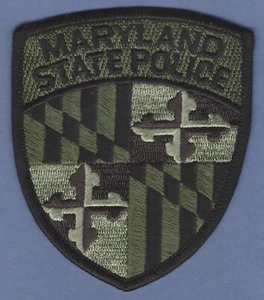 MARYLAND STATE POLICE TACTICAL SHOULDER PATCH GREEN - Picture 1 of 1