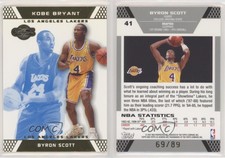 2007-08 Topps Co-Signers Gold Blue /89 Byron Scott Kobe Bryant #41.1 HOF