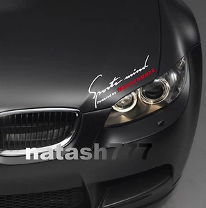 Calcomanía Sports Mind Powered by Motorsport Sport Racing Coche pegatina WHI/R se adapta a: BMW - Imagen 1 de 1