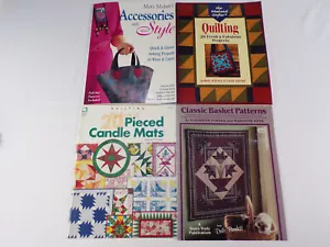 4 Libri Artigianali Quilting Progetti Cucito - Trapunte Accessori Pastiglie Cesti F22 - Foto 1 di 11