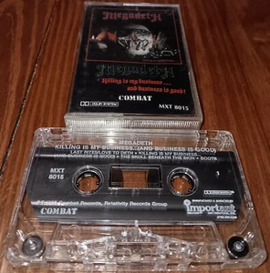 Megadeth Killing Is My Business And Business Is Good Cassette Combat Record 1985 - Picture 1 of 6