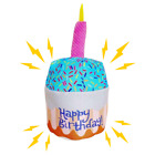 Dog Birthday Cake Plush Dog Toy Birthday Pet Cupcake Plush Supplies Gifts