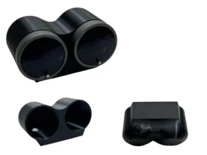 60 mm medidor automático negro universal medidor de doble calibre vaina de montaje negro - Imagen 1 de 7