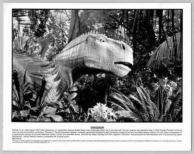 Disney Dinossauro 1998 Filme 8x10 Animação Impressão Iguanodon Aladar - Imagem 1 de 2