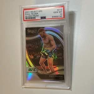 Paul Felder 2021 Panini Select UFC Octagonside Silver Prizm Card #212 SSP PSA 10 - Picture 1 of 3