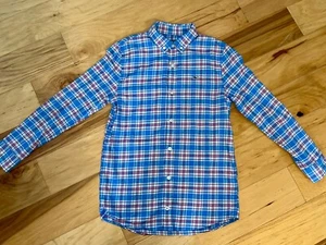 VINEYARD VINES BOYS BLUE & PINK PLAID FLANNEL SIZE 12-14 EXCELLENT COND LD6 - Picture 1 of 5