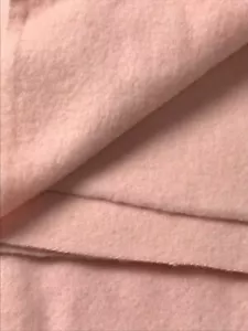 Vintage Wool Fabric Sewing Craft NOS 115x80cm Baby Light Pink Soft Cot Size Warm - Picture 1 of 2