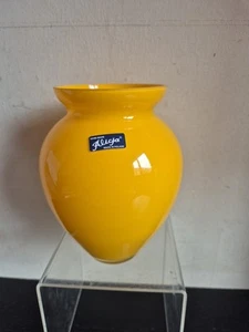 Vaso Alicja vintage arancione fatto a mano in Polonia alto 7,5" (D1) - Foto 1 di 6