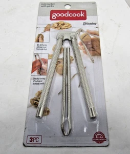 Vintage Good Cook Nutcracker/Shell Cracker and 2 Picks #21085 - Picture 1 of 2