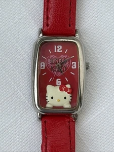 Retro HELLO KITTY Sanrio Red Watch ~New Battery - Picture 1 of 5