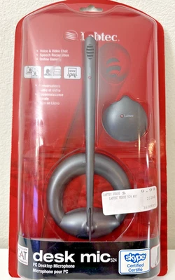 Desktop Microphone w/Monitor Mount Labtec 524 New - Image 1 of 4