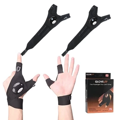 Linterna LED Guantes Medias Relleno para Hombres Gadget Dedo Pesca Luces Foto 1 de 4