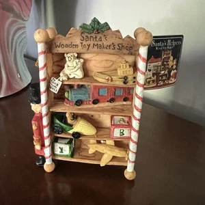 Santa's Helpers Resin Toy Maker Shelves Figurine Vintage Christmas Decor w/ Tag - Picture 1 of 9