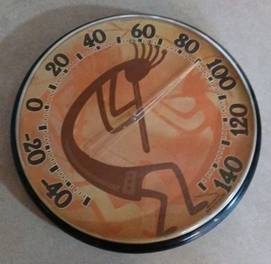 Vtg Acu-Rite Outdoor Indoor Sarah Leafblad Kokopelli Thermometer Acurite Works - Picture 1 of 7