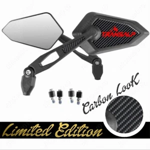 SPECCHIETTI STREET LIMITED OMOLOGATI LOGO ROSSO PER HONDA TRANSALP XL V 600 650 - Imagen 1 de 3