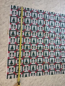 44" x 41" Christmas Tree Fabric VTG Oakhurst Textiles patchwork Cheaterquilt - Picture 1 of 7
