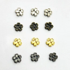 24 Piezas 5mm Mini Flor Metal Botón Muñeca Ropa Zapatos Bolso Correa Hebilla Costura - Imagen 1 de 9