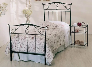 Letto singolo in Ferro ISCHIA Bianco satinato o Nero grafite - Bild 1 von 1