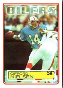 1983 Topps Gifford Nielsen #279 Houston Oilers