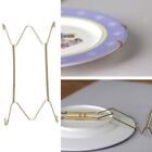 1PC Stainless Steel Golden Plate Hooks Racks Invisible Plate Dish Display Holder