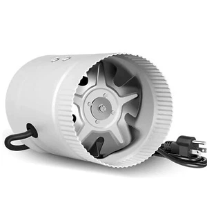 4/6/8 Inch Inline Booster Duct Fan HVAC Exhaust Ventilation Blower for Basements - Picture 1 of 12