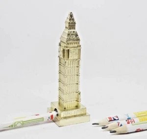 Die Cast Gold London Big Ben Pencil Sharpener Metal Souvenir High Quality UK - Picture 1 of 3