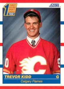 TREVOR KIDD 1990-91 Score ROOKIE RC #438 Flames 
