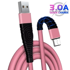 Strong Braided Micro USB Fast Charger Charging Data Cable Sync Lead For Android - Picture 1 of 13