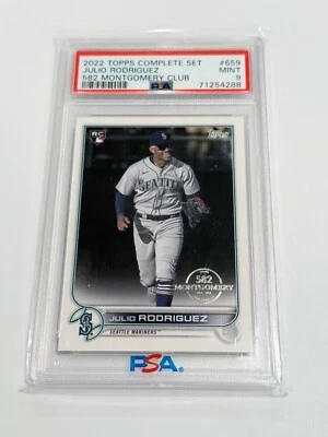 2022 Topps Complete Set Julio Rodriguez 582 Montgomery Club PSA 9 RC - Image 1 of 4