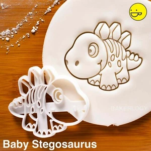 Baby Stegosaurus cookie cutter | dinosaur jurassic kids party lost world biscuit - Picture 1 of 4