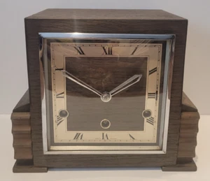 Antique c1930's "Coronet" Art Deco Westminster Chiming Clock (Fully Serviced) - Picture 1 of 15
