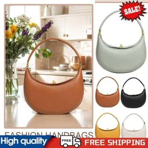 Trendy Shoulder Bag PU Leather Crescent Bag Dumpling Bag Half Moon Bag for Women - Picture 1 of 27