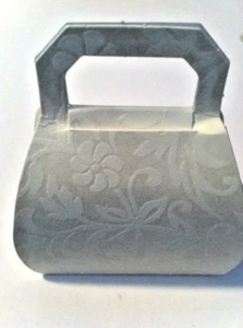 6 Med Textured Pearl color Purse Shape Jewelry Wedding Shower Party Favor boxes - Picture 1 of 3
