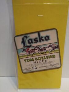 Vintage Lasko Tom Collins Mixer Label Never Used 4 X 4 MRB4E