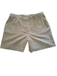Lady Edwards women's shorts flat front size 20W Khaki microfiber work uniform - Picture 1 of 7