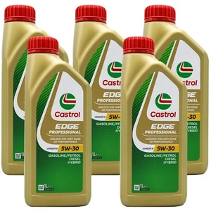 5 LITRI OLIO MOTORE CASTROL EDGE TITANIUM FST LONGLIFE III 5W30 LL sintetico - Photo 1/10