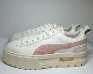Puma Mayze Chunky Sneaker Weiß Pink Damen Größe UK 7 EU 40,5 REF BRS - Bild 1 von 7