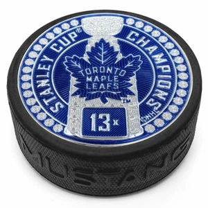 Disco 3D Toronto Maple Leafs Stanley Cup Dynasty TRIMFLEXX con acabado en relieve NUEVO - Imagen 1 de 1