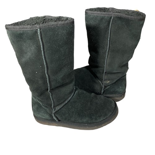 UGG stivali in pelle di pecora alti classici neri stile 5815 caldi invernali taglia W5